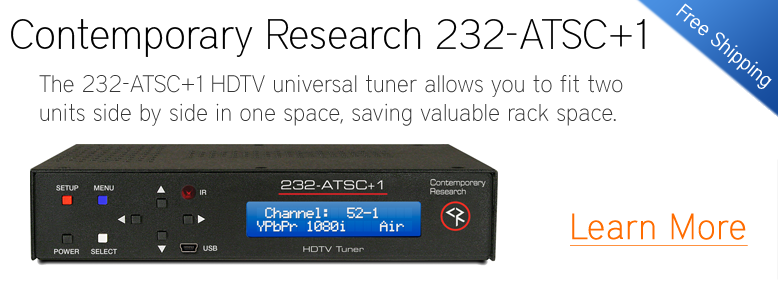 Contemporary Research 232-ATSC+1 - Space Saving Dual HDTV Tuner
