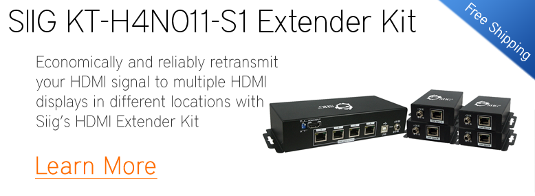 SIIG KT-H4N011-S1 HDMI 4-Display Extender Kit