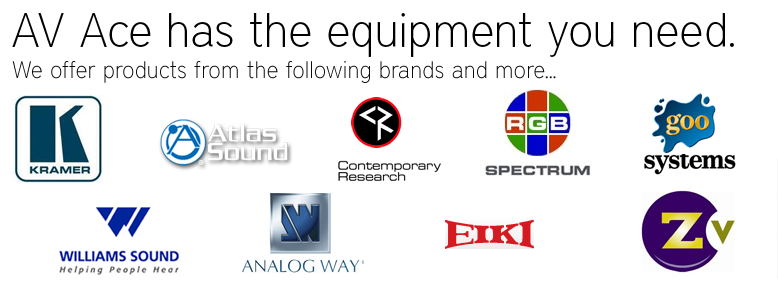 View all the brands AV Ace offers