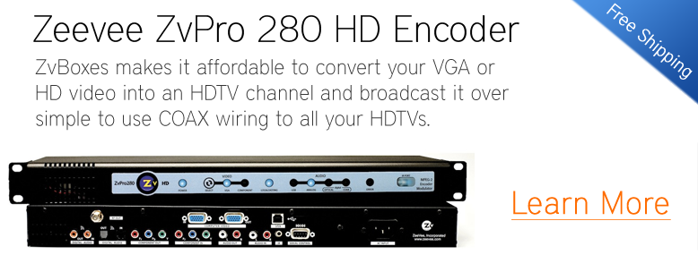 ZeeVee ZvPro 280 ZvBox Combo HD Encoder